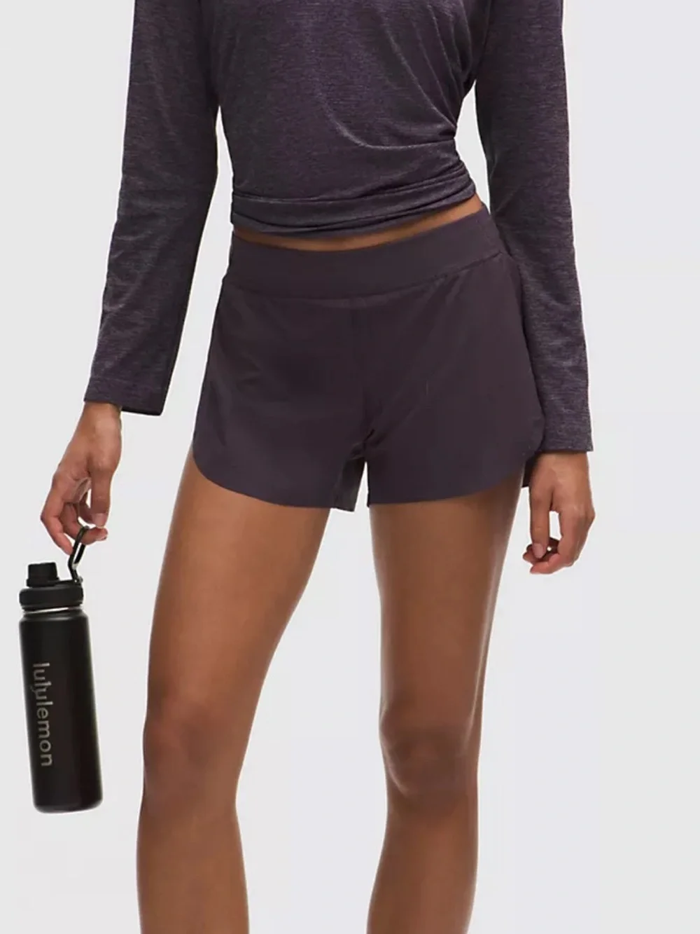 NWT Lululemon Fast and Free HR Split Short 3” Crinkle – Atmospheric Purple – XS
